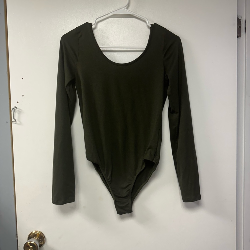 Olive Green Long Sleeve body suit
